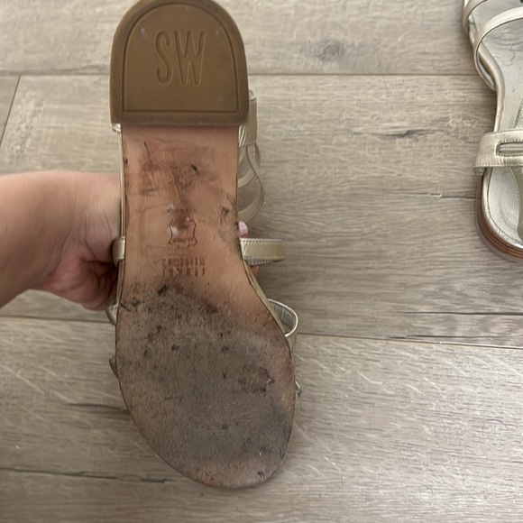 Stuart Weitzman Leather Gladiator Sandals - Picture 3 of 3